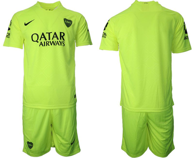 Men 2020-2021 Club Boca juniors away light green blank Adidas Soccer Jersey